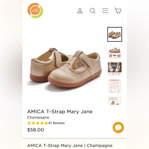 Livie & Luca size 8 gold shoes